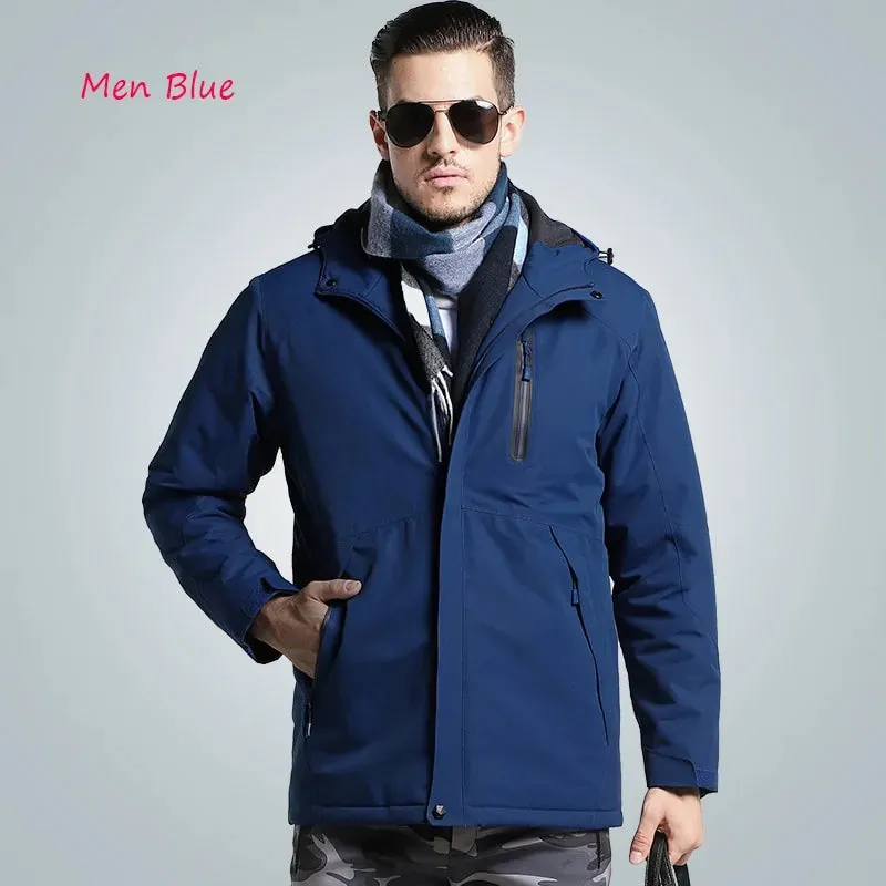 Winter Unisex Thick USB Heating Cotton Jackets